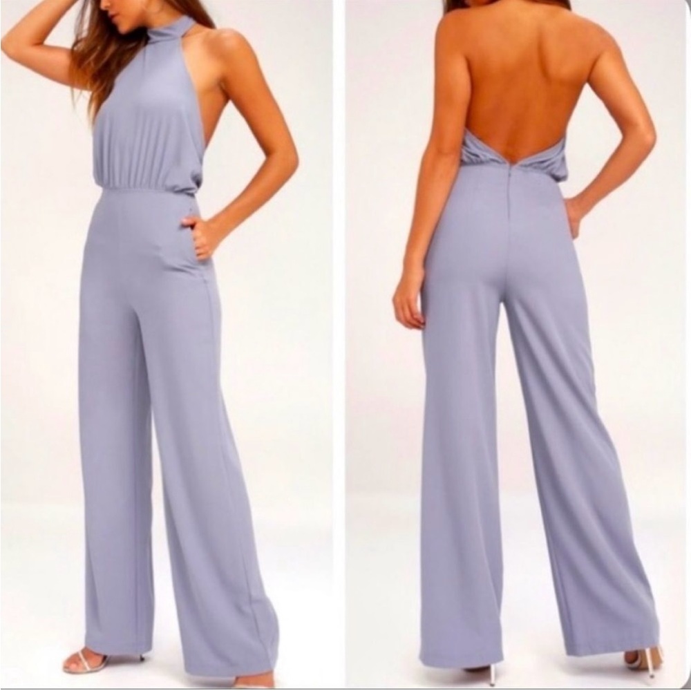 Lulus Moment for Life Lavender Halter Jumpsuit XS